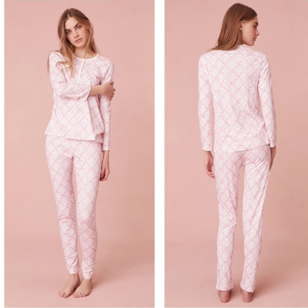 LoveShackFancy x Roller Rabbit Baby Bow Hearts Pajamas (XS)